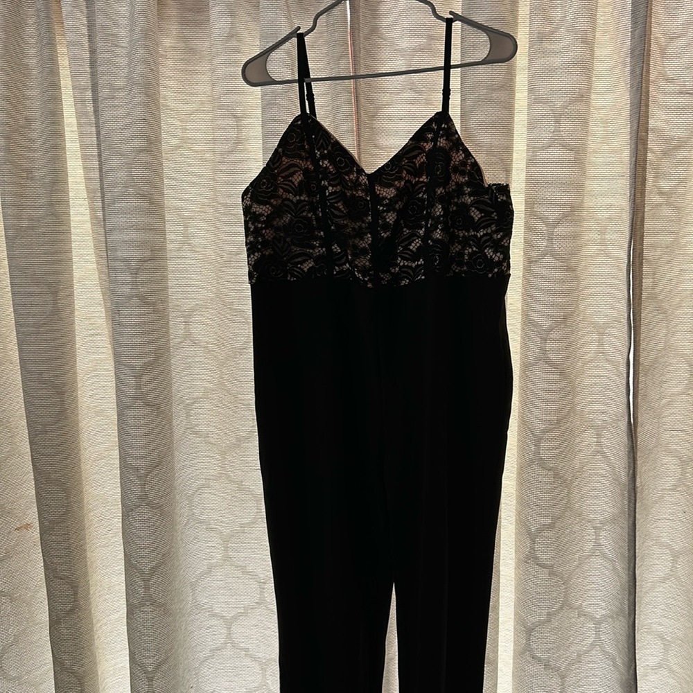 SHEIN jumpsuits lace bodice with stretchy body